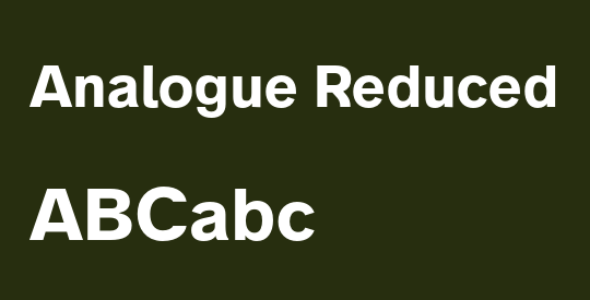 Analogue Reduced