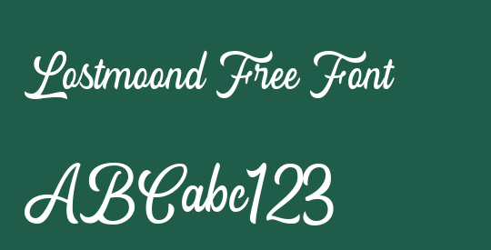 Lostmoond Free Font