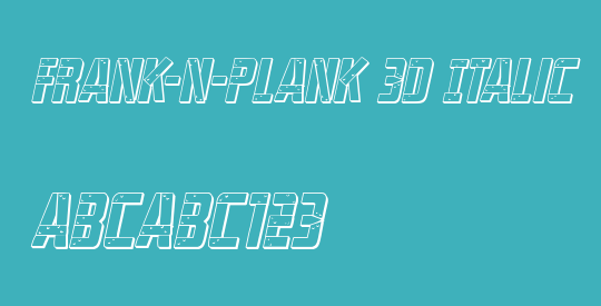 Frank-n-Plank 3D Italic