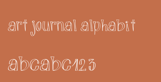 Art Journal Alphabit