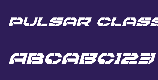 Pulsar Class Italic