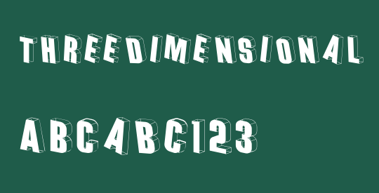 Threedimensional