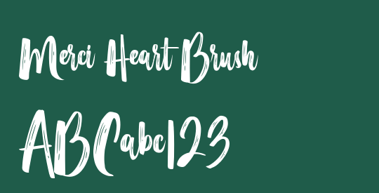 Merci Heart Brush