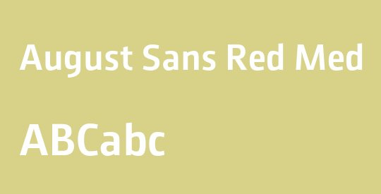 August Sans Red Med