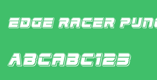 Edge Racer Punch Italic