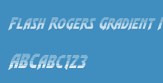 Flash Rogers Gradient Italic