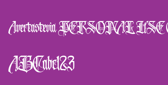 Avertastevia PERSONAL USE ONLY