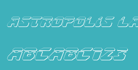 Astropolis Laser 3D Italic