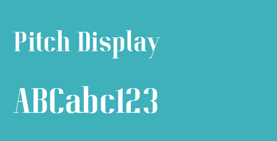 Pitch Display