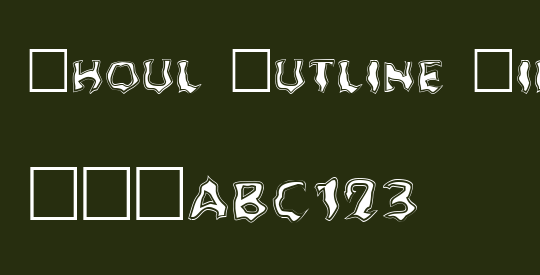 Ghoul Outline Fill