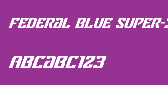 Federal Blue Super-Italic