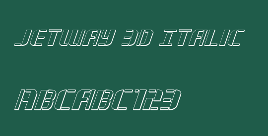 Jetway 3D Italic