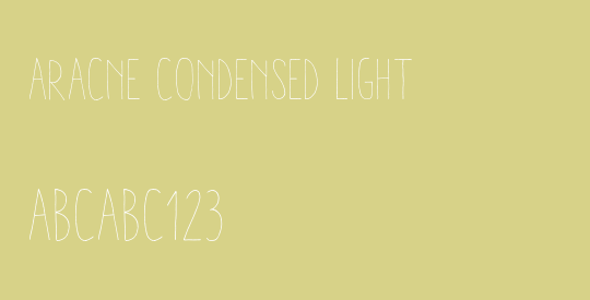 Aracne Condensed Light