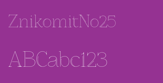 ZnikomitNo25