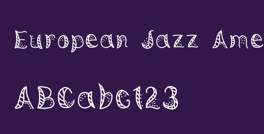 European Jazz American Music