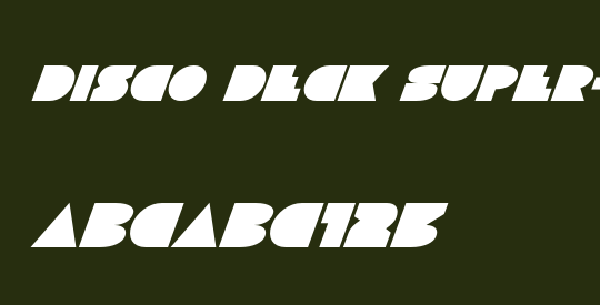 Disco Deck Super-Italic