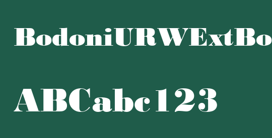 BodoniURWExtBol