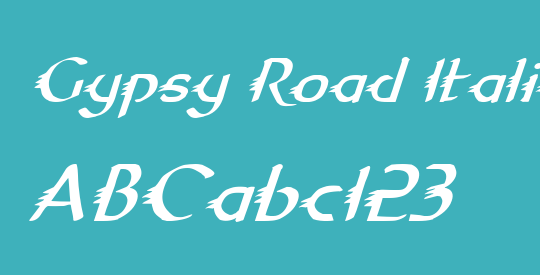 Gypsy Road Italic