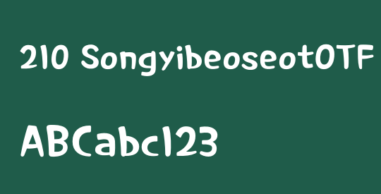 210 SongyibeoseotOTF