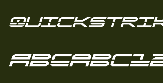 QuickStrike Bold Italic