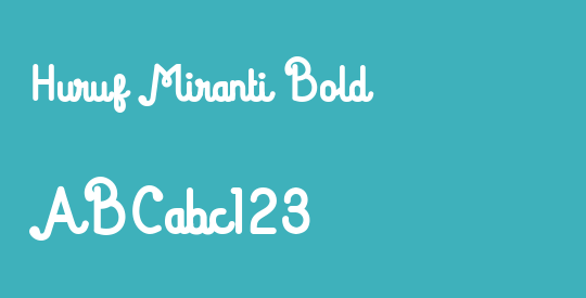 Huruf Miranti Bold