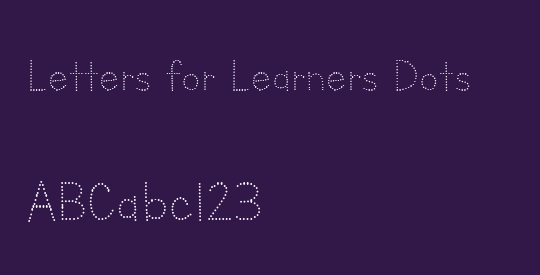 Letters for Learners Dots