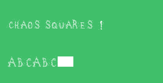 Chaos squares !
