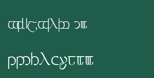 Tengwar 03