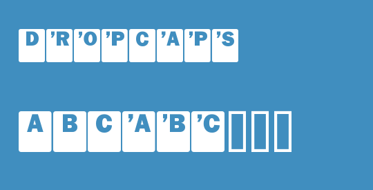 DropCaps