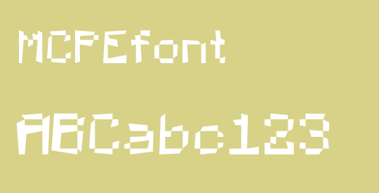 MCPEfont