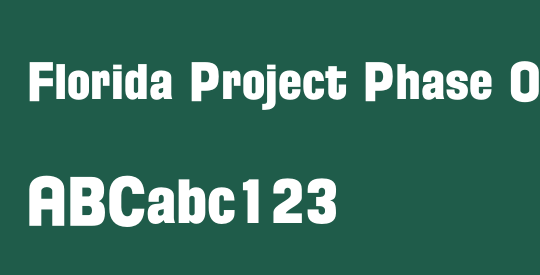 Florida Project Phase One