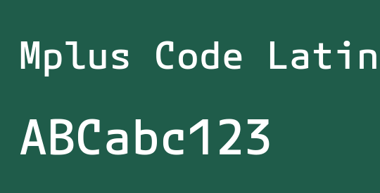 Mplus Code Latin 60 Medium