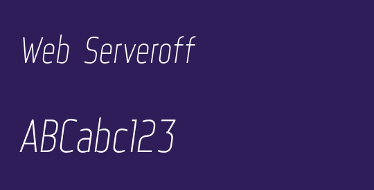 Web Serveroff
