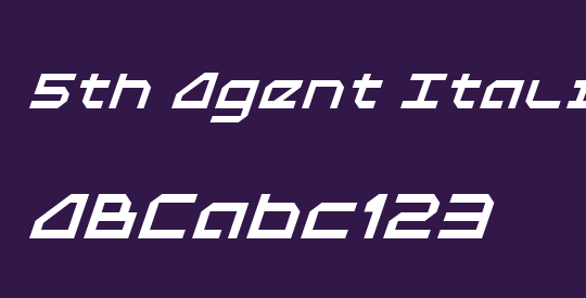5th Agent Italic