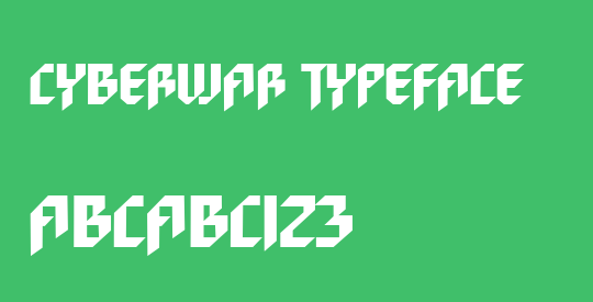 Cyberwar Typeface