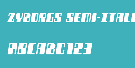 Zyborgs Semi-Italic