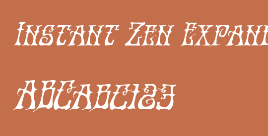 Instant Zen Expanded Italic