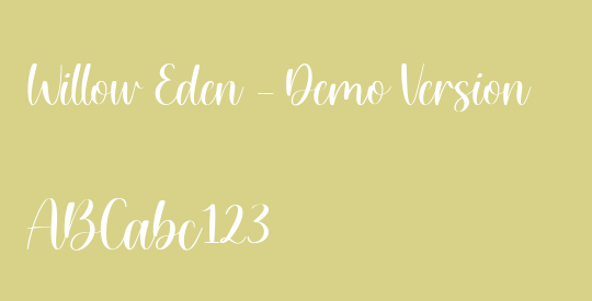 Willow Eden - Demo Version