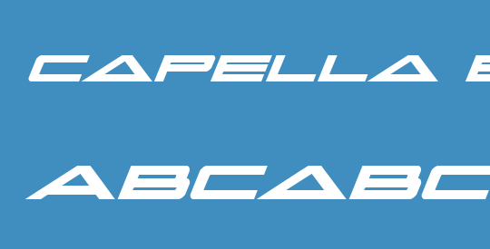 Capella Bold Italic