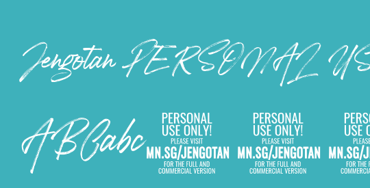 Jengotan PERSONAL USE ONLY