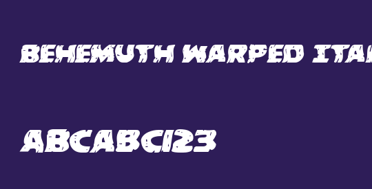 Behemuth Warped Italic