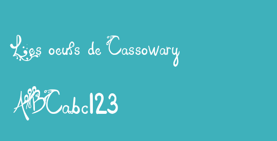 Les oeufs de Cassowary