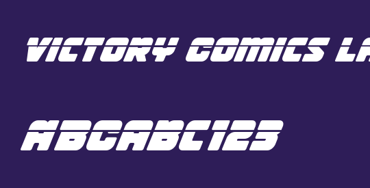 Victory Comics Laser Italic