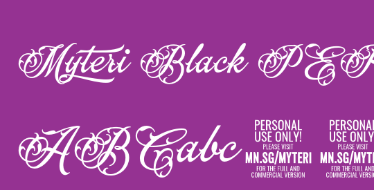 Myteri Black PERSONAL USE ONLY