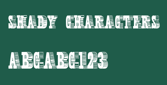 Shady Characters