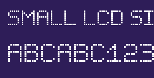 Small LCD Sign