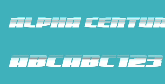 Alpha Century Halftone Italic