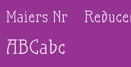 Maiers Nr.21 Reduced