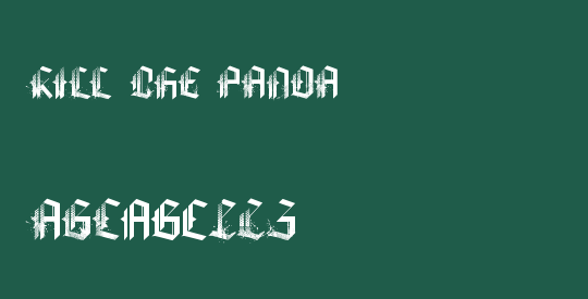 KILL THE PANDA