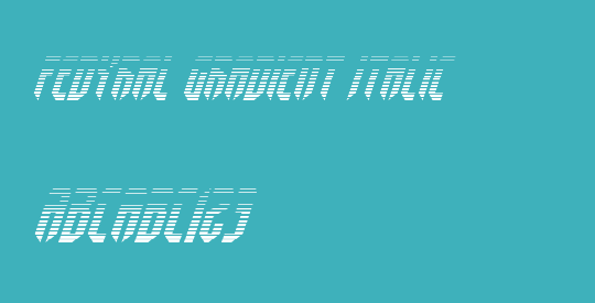 Fedyral Gradient Italic